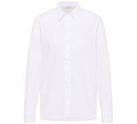 Hemdbluse in weiß unifarben 42