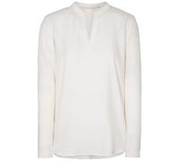 ETERNA Loose Bluse Langarm Stehkragen Viskose weiß