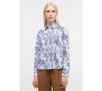 Hemdbluse ETERNA "LOOSE FIT", Damen, Gr. 42, indigo, 70% Baumwolle, 30% Lyocell, Blusen, EASY IRON (bügelleicht) (28977035-42) indigo