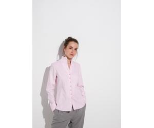ETERNA - Bluse Jacquard Langarm rosa - Gr. - 44