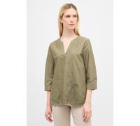 ETERNA - Bluse Lochstickerei 3/4-Arm olive - Gr. - 44/Dreiviertelarm