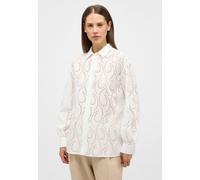 ETERNA - Bluse Lochstickerei Langarm weiß - Gr. - 36/Langarm