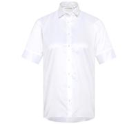 eterna Comfort Fit Bluse Halbarm Hemdkragen Blickdicht weiß Größe 36, 5008/00/H965