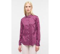 ETERNA - Bluse Satingewebe Langarm aubergine - Gr. - 42/Langarm