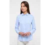 ETERNA Hemdbluse Regular Fit Damen Größe 38 Blau 69% Baumwolle 4% Elasthan 27% Polyamid