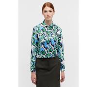 Eterna - Bluse Satingewebe Langarm grün, 44/Langarm