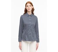 Hemdbluse ETERNA "REGULAR FIT", Damen, Gr. 40, blau (navy), 100% cotton, klassisch, Blusen, EASY IRON (bügelleicht) (39057525-40) navy