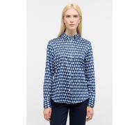 ETERNA - Bluse Satingewebe Langarm navy - Gr. - 46/Langarm