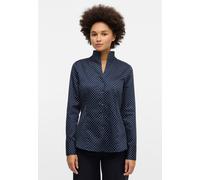 ETERNA - Bluse Satingewebe Langarm navy/weiß, 42/Langarm