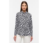 ETERNA - Bluse Satingewebe Langarm schwarz - Gr. - 38