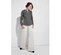 ETERNA - Bluse Satingewebe Langarm schwarz - Gr. - 40