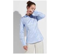 Hemdbluse ETERNA "FITTED", Damen, Gr. 38, blau (hellblau), 100% Baumwolle, klassisch, schmal, Blusen, EASY IRON (bügelleicht) (93374600-38) hellblau
