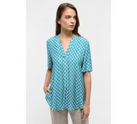 ETERNA - Bluse Viskose Kurzarm azurblau - Gr. - 44