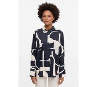 ETERNA Blusen - Loose Fit Bluse mit Bicolor-Print - Lässig & Stilvoll schwarz-mehrf. - Gr. - 36