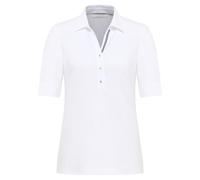 ETERNA Blusen - Eterna Polo-Shirt - Sportive Eleganz in strahlendem Weiß weiß - Gr. - 44