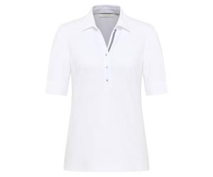 ETERNA Blusen - Eterna Polo-Shirt - Sportive Eleganz in strahlendem Weiß weiß - Gr. - 44