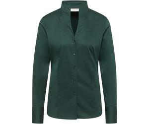ETERNA Blusen - ETERNA SATIN SHIRT Bluse - das elegante Must-have für feminine Businesslooks und stilvolle Momente dunkelgrün - Gr. - 40