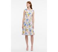 ETERNA - Blusenkleid Satingewebe ohne Arm blau - Gr. - 38/ohne Ärmel