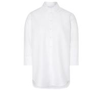 ETERNA Damenbluse Leinen-Shirt Loose Fit Baumwoll-Leinen-Mix 3/4-Arm Weiß Gr. 42