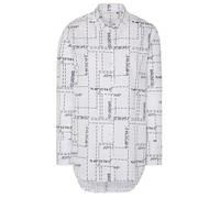 ETERNA CLASSIC FIT Langarm Bluse marine muster 7152-19-D923 40