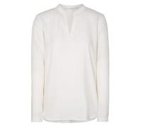 ETERNA Loose Bluse Langarm Stehkragen Viskose weiß