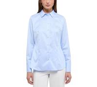 ETERNA Comfort Fit Bluse Langarm Hemdkragen Blickdicht aqua