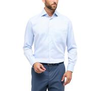 ETERNA Comfort Fit Cover Hemd Langarm Blickdicht Struktur hellblau Größe 40
