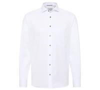 ETERNA - Cover Shirt Twill Langarm weiß, 40/Langarm - 65cm