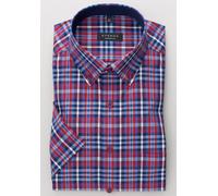 ETERNA COMFORT FIT Kurzarm Hemd blau-rot-weiß kariert 3772-17-K14L 42 Halbarm