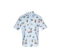 ETERNA COMFORT FIT Kurzarm Hemd himmelblau gemustert 1372-11-KS28 42