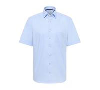 ETERNA COMFORT FIT Kurzarm Hemd mittelblau strukturiert natté 8464-12-K181 44 65
