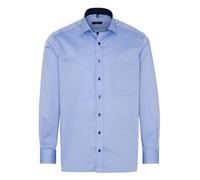 ETERNA Langarm Hemd COMFORT FIT Pinpoint unifarben mit Classic Kent Kragen- Gr. 44 EU, Hellblau