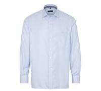 ETERNA COMFORT FIT Langarm Hemd twill blau strukturiert 3116-12-E95K 47 65