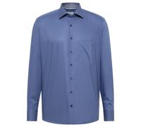 ETERNA COMFORT FIT Natural Stretch Langarm Hemd dunkelblau popeline 1082-17-E15K - Dynamic Cotton 43