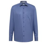 ETERNA COMFORT FIT Natural Stretch Langarm Hemd dunkelblau popeline 1082-17-E15K - Dynamic Cotton 48