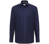 ETERNA COMFORT FIT Natural Stretch Langarm Hemd marine dobby 2132-18-E181 - Dynamic Cotton 44 65