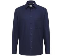 ETERNA COMFORT FIT Natural Stretch Langarm Hemd marine dobby 2132-18-E181 - Dynamic Cotton 45 65