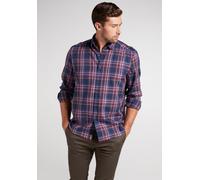 ETERNA COMFORT FIT UPCYCLING SHIRT Langarm Hemd blau-rot kariert 2403-57-QS9L 50 65