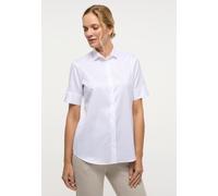 ETERNA Regular Bluse Halbarm Hemdkragen Blickdicht weiß