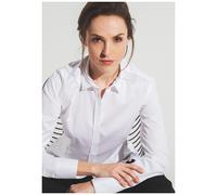 Eterna Damen Bluse Slim Fit 1/1 Arm 5352-00-DY07 Gr. 36 weiß