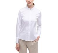 ETERNA - Satin Shirt Bluse Satingewebe Langarm weiß, 46/Langarm