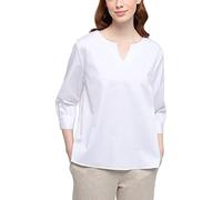 ETERNA Damen Satin Shirt Loose FIT 3/4 weiß 38_D_3/4