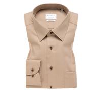 ETERNA - Dynamic Cotton Dobbydesign Langarm braun, 46/Langarm - 65cm