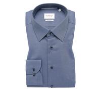 ETERNA - Dynamic Cotton Dobbydesign Langarm denim - Gr. - 40/Langarm - 65cm