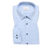 Slim Fit Businesshemd aus Uni Struktur 38 men Marine
