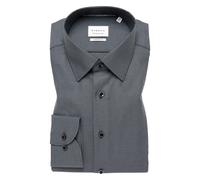ETERNA Male strukturiertes Langarmhemd MODERN FIT 45_H_1/1, 1/1, schwarz