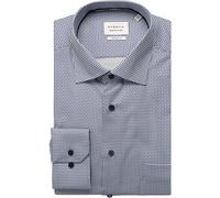 ETERNA Dynamic Cotton Modern Fit Hemd blau, Bedruckt