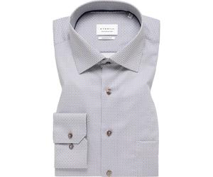 ETERNA Dynamic Cotton Modern Fit Hemd blau, Bedruckt