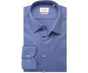 ETERNA Dynamic Cotton Modern Fit Hemd blau, Strukturiert