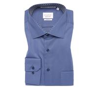 ETERNA - Dynamic Cotton Popeline Langarm denim, 48/Langarm - 65cm